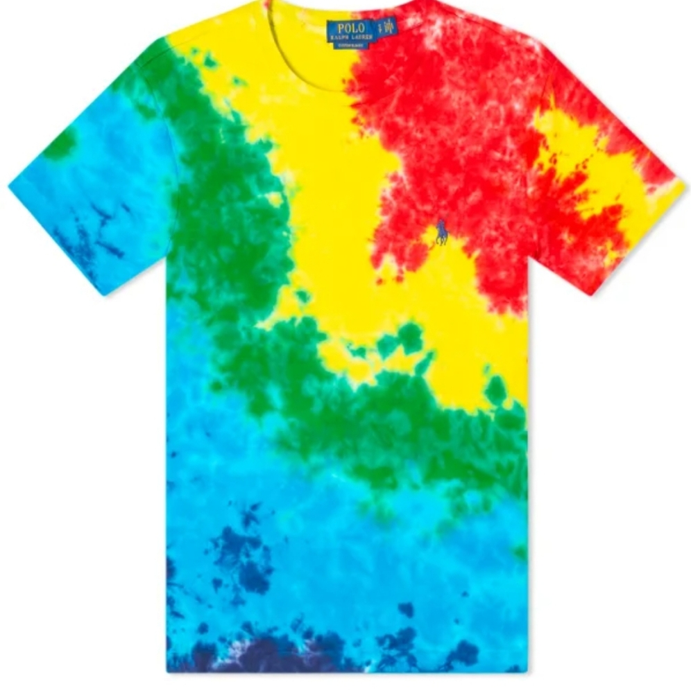 POLO RALPH LAUREN TIE DYE CUSTOM FIT TEE